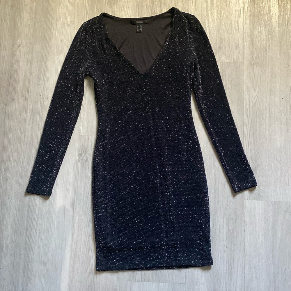 Black sequin dress